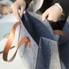 Bolsa de Almacenamiento de Fieltro para Negocios, Gran Capacidad para Organizar Documentos de Oficina y Libros, Bolsa de Mano, Bolsa de Almacenamiento Engrosada para Viajes