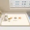 Alfombrilla Drenante de Cuero Absorbente con Diseño Floral Fresco para Mesa de Cocina en Casa, Resistente a Manchas y Fácil de Cuidar, Alfombrilla Absorbente para Venta al por Mayor Transfronteriza