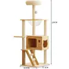 Marco de Escalada para Gatos con Juguete Giratorio Automático para Gatos, Marco de Escalada Grande para Gatos de Tablero de Densidad y Tela de Fieltro para Interiores, Influencer de TikTok Transfronterizo