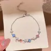 Pulsera redonda de circonita cúbica chapada en oro real de 18k, una pieza de joyería de nicho, de alta gama, a la moda y exquisita, un accesorio ligero y versátil para mujeres