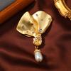 Broche de lazo barroco creativo para mujer, abrigo de moda, broche de hoja de tesoro colorido, accesorios para suéteres europeos y americanos