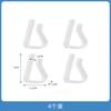Clip Sujeta Mantel para Uso Doméstico, Sujetador Transparente Antideslizante para Esquina de Mesa, Clip de Plástico para Mantel de Mesa de Café y Mesa de Comedor