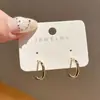 Novos Brincos de Argola Simples 2026, Estilo Coreano Celeb da Internet, Argolas Lisas, Confortáveis para a Orelha, Brincos de Tarraxa Elegantes e Luxuosos que Fazem Seu Rosto Parecer Menor