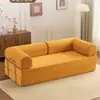 Sofá-cama de tecido dobrável e removível, lavável, de uso duplo, compactado a vácuo, para a sala de estar, modular, adequado para dormir e relaxar, sofá reto Teddy