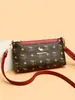 Bolso de Moda para Mujer Bolso Cruzado Retro 2025 Nuevo Bolso para Madre de Mediana Edad Cuero Suave Bolso de Hombro Estampado Bolso Multicapa