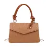 Bolso Cuadrado Pequeño Sencillo para Mujer Moda Verano 2025 Bolso de Hombro Color Sólido Bolso de Mano Casual Bolso Cruzado Retro