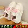 Zapatos de Skate Bajos para Niños Zapatos Deportivos para Niñas Estilo Coreano Nuevo Primavera y Otoño Zapatos Blancos Ligeros Suela Suave Zapatillas para Correr para Niñas