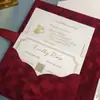 Nuevas invitaciones de boda, invitaciones de boda de terciopelo, invitaciones de boda, tarjetas de boda impresas, recuerdos de boda únicos y de alta gama