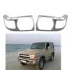 Adequado para Toyota Fj70 Pickup Suv Capa de Farol Modificação Capa de Farol Fj70 Peças Decorativas Cromadas ABS