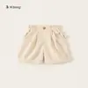Ropa para Niños Youbao Shorts para Niñas Verano Nuevas Llegadas Bebé Dobladillo Enrollado Pantalones de Corte A Cintura Floral Color Sólido Pantalones Casuales para Niños Pequeños