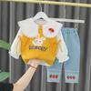 Roupas de Outono para Meninas, 2 Roupas Infantis, Roupas Infantis para Meninas Pequenas, 3 Roupa de Bebê de Um Ano Conjunto de Três Peças, Macacão Dropshipping