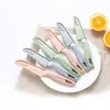 Cuchillo de Fruta Portátil Multifuncional, Pelador de Cocina de Acero Inoxidable, Cuchillo de Fruta para el Hogar, Cuchillo para Cortar Melón, Mini Cuchillo