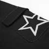 Pantalones cargo de cinco puntas con múltiples bolsillos para hombre, diseño trendy de alta costura, pantalones anchos holgados de talla grande
