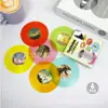 Posavasos creativos retro para discos de vinilo, almohadillas aislantes antideslizantes de colores, manteles individuales para CD, productos transfronterizos, fábrica de productos de plástico.