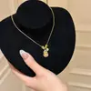 Mismo Estilo de Xiaohongshu Nuevo Diseño de Moda Retro Chinoiserie Lujo Accesible Exquisito Elegante Cadena para Clavícula