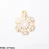 Colgante de Aleación Esmaltada Navideño Colgante de Gota Papá Noel Muñeco de Nieve Reno Colgante de Dibujos Animados Accesorios para Joyería DIY Pulsera Al Por Mayor