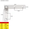 Código de Esquina de Acero Inoxidable Ángulo de Hierro/Soporte para Placa de Estante Soporte en Forma de L Conector Triángulo Pieza de Hierro Soporte de Código de Esquina de Ángulo Recto de 90 Grados