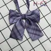 Accesorios de Uniforme a Cuadros con Corbata de Moño Estilo Universitario Japonés Corbata de Moño JK Corbata Pequeña Camisa de Mujer Uniforme Académico