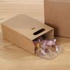Bolsa de Papel Kraft Portátil Galleta Galleta Macaron Caja para Pastel Caja de Embalaje Tapa Abatible Caja Simple para Galletas de Turrón