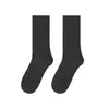 Calcetines Mujer Estilo Primavera Verano Algodón Peinado Transpirables Calcetines Mujer Estilo Caídos Color Sólido Calcetines de Algodón Casuales Mujer Media Pantorrilla Mayoreo