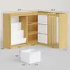 Estantería de juguetes de madera maciza para rincón de jardín de infancia Montessori multicapa estantería para niños estante de almacenamiento de juguetes