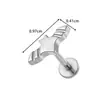 Joyería para Piercing Henson G23/F136 de Titanio con Tornillo de Cereza Incrustado de Circonita Stud para Labio Stud para Cartílago Auricular Joyería para Piercing