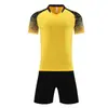 Super Competición de Pueblo Uniforme de Fútbol Manga Corta Traje Adulto Niños Traje de Entrenamiento de Club Fitness Correr Secado Rápido