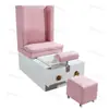 Cadeira Sofá de Luxo para Manicure e Massagem nos Pés, Cadeira Trono de Luxo com Encosto Alto para Massagem nos Pés, Banheira Individual para Pés, Assento de Sofá Luxuoso