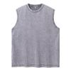 Chaleco de Verano Delgado Retro Moderno Estilo Americano Lavado para Hombre Camiseta Holgada para Hombre Camiseta sin Mangas para Hombre Color Sólido