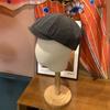 Novo boné artístico retrô avançado masculino e feminino, boina jeans all-match, boné octogonal de jornaleiro, chapéu de pintor de língua de pato