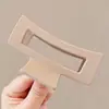 Pinza para el cabello de lujo de alta gama en color marrón, tamaño grande nuevo para cabello grueso, pinza de tiburón para recogidos en la parte posterior de la cabeza, accesorio para el cabello de uso diario