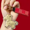 Llavero de Oro Puro 999 Año del Caballo, Colgante para Bolso, Correa para Teléfono, Regalo de Cumpleaños, Venta al por Mayor