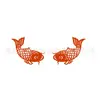Mini Pegatinas de Doble Felicidad Hechas a Mano para Decoración de Bodas, Pegatinas Rojas de Doble Felicidad para Artículos de Boda