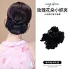 Pasador floral, pinza lateral para flequillo, pinza para el pelo de flor de rosa, pinza de garra pequeña para la parte trasera de la cabeza de las mujeres, pinza de tiburón para peinado semi-recogido, pasador de pelo