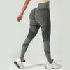 Pantalones de Yoga Cruzados Sin Costuras de Cadera de Melocotón Ajustados Deportivos Yoga Delgados de Cintura Alta Ropa Exterior de Entrenamiento Pantalones Cortos de Pilates