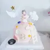 Globo Aerostático Horneado Pastel Piloto de Combate Decoración Niños Niñas Tarjeta de Pastel Decoración Tema Cumpleaños