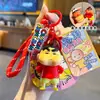 Llavero Colgante Auténtico de Muñeca que Cambia de Color de Dibujos Animados Shin-Chan Llavero de Coche para Pareja Colgante Decoración de Bolsa