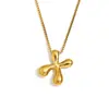 Moda Europeia e Americana Simples Nicho Personalidade Hip Hop Explosões Colar Aço Inoxidável Banhado a Ouro 18K Colar com Letras Bolha para Mulheres