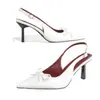 Sandalias Nuevas de Moda Transfronterizas de Comercio Exterior Europeo y Americano, Elegantes, Cómodas, Versátiles, Punta Fina, Tacón Delgado, Correa Trasera, Tacones Altos, Zapatos de Tacón Alto