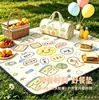 Nueva alfombrilla de picnic, a prueba de humedad, engrosada, impermeable ultrasónica, portátil, adecuada para uso al aire libre, camping y tiendas de campaña de vacaciones; plegable