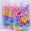 Novos Scrunchies de Laço Estilo Coreano com Pérolas na Cor Chá com Leite, Elásticos de Cabelo em Cores de Primavera, Disponíveis em Lojas Físicas, Supermercados e Lojas de 2 Yuan para Atacado