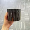 Frasco Personalizado de Creme Máscara de Lama para Pets, Frasco Plástico Pet de Boca Larga para Máscara Capilar Preta, Frasco Plástico Redondo com Dispenser Atacado