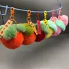 Piel de Conejo Rex Sintética Colgante de Fruta Bolso Llavero Colgante de Cosas Buenas Puesto Callejero Mercado Nocturno Venta al por Mayor Regalo Pequeño Relleno