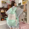Mochila escolar impresa de colores muy elegante, bolsa casual de doble hombro fresca y linda, mochila ligera de gran capacidad