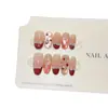 [Ligeramente Ebrio] Cuadros Rojos Ojo de Gato Francés Uñas Portátiles Completamente Hechas a Mano Uñas Postizas Manicura Blanqueadora Corta Parche