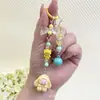 Anjo Cachorrinho Menino Corrente para Celular Decoração de Bolsa Bubble Mart Pingente Chaveiro Pingente DIY Corrente para Celular