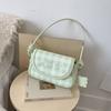 Bolso Cuadros Transfronterizo para Mujer, Nuevo Bolso Cruzado de Moda de Nicho Verano 2025, Bolso de Hombro Bajo Brazo de Alta Gama Estilo Coreano