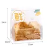 Bolsa de papel kraft de algodón ventana rodaja transparente 250-450g bolsa para pan tostado alambre de rizado auto sellante a prueba de aceite logo