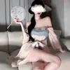 Lingerie Sexy, Conjunto de Saia de Gaze Estilo Antigo, Estilo Novo, Não Precisa Tirar, Faixa para Barriga Estilo Palácio, Estilo Sexy, Hanfu, Sedutor e Sedutor