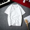 Camiseta masculina de manga curta de linho japonesa de verão, tamanho grande, algodão e linho, meia manga, camiseta fina masculina, atacado